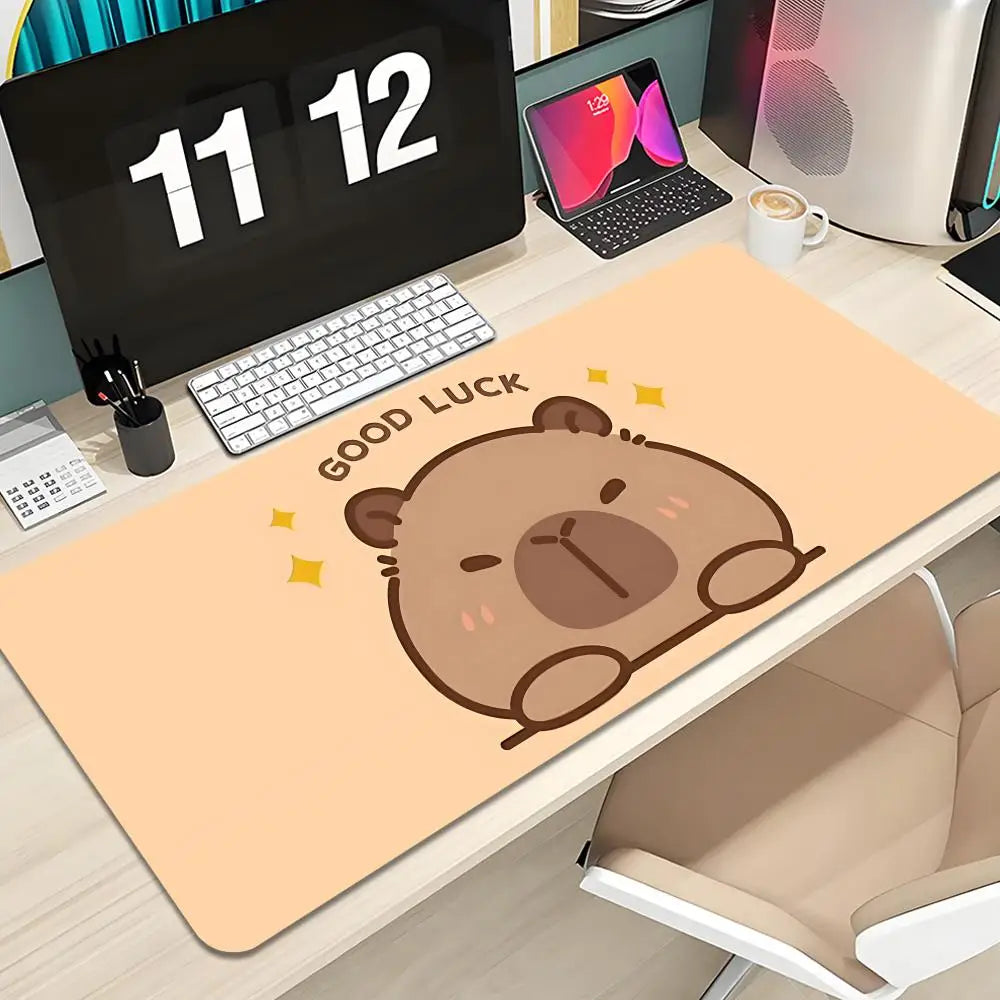 Cute Capybara Mouse Pad Keyboard Mousepad lauge 1200X600 mm Desk Mat PC Gamer Office Carpet Home Table pad