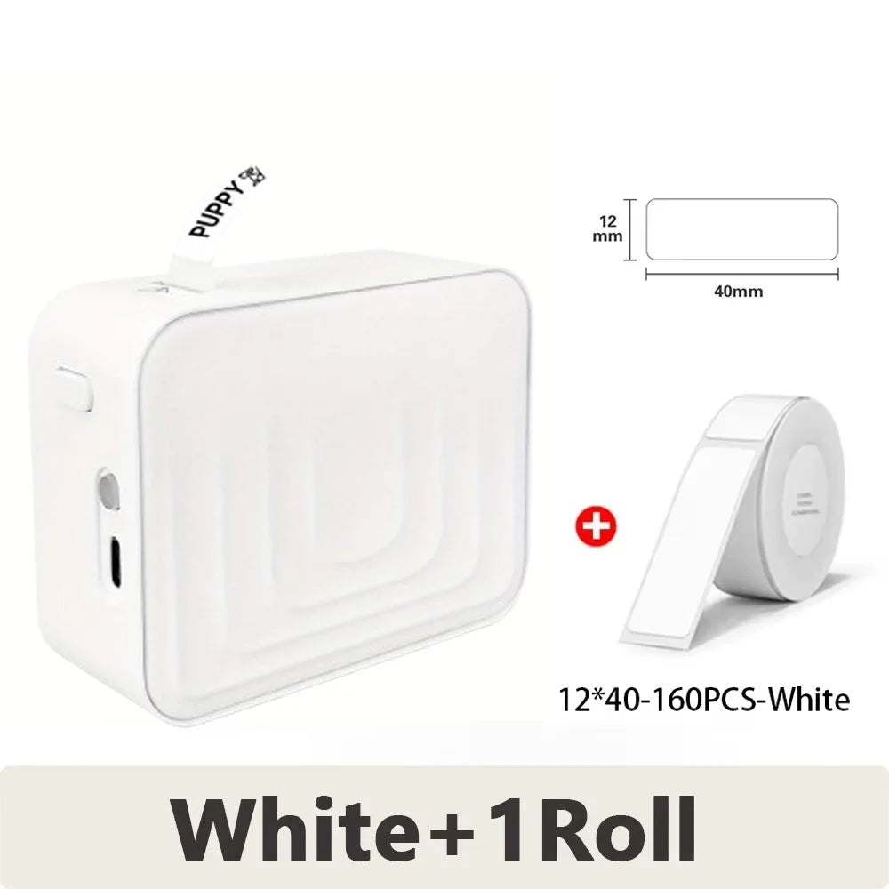 Marklife P12 Portable Mini Printer Auto Cut Labeling Machine Wireless Bluetooth Label Maker Similar As D11 D110 D101 Home/Office