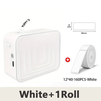 Marklife P12 Portable Mini Printer Auto Cut Labeling Machine Wireless Bluetooth Label Maker Similar As D11 D110 D101 Home/Office