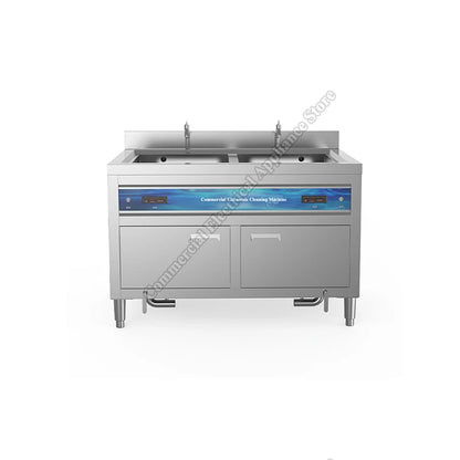Dishwasher Commercial Ultrasonic Dual-slot Multifunctional Vegetable Seafood Cleaning Machine Restaurant Kitchen Wine