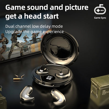 In-Ear Bluetooth Wireless Sleep Headphones Smart LED Display Bluetooth Headset Long Battery Life Gaming Headset For Apple Xiaomi