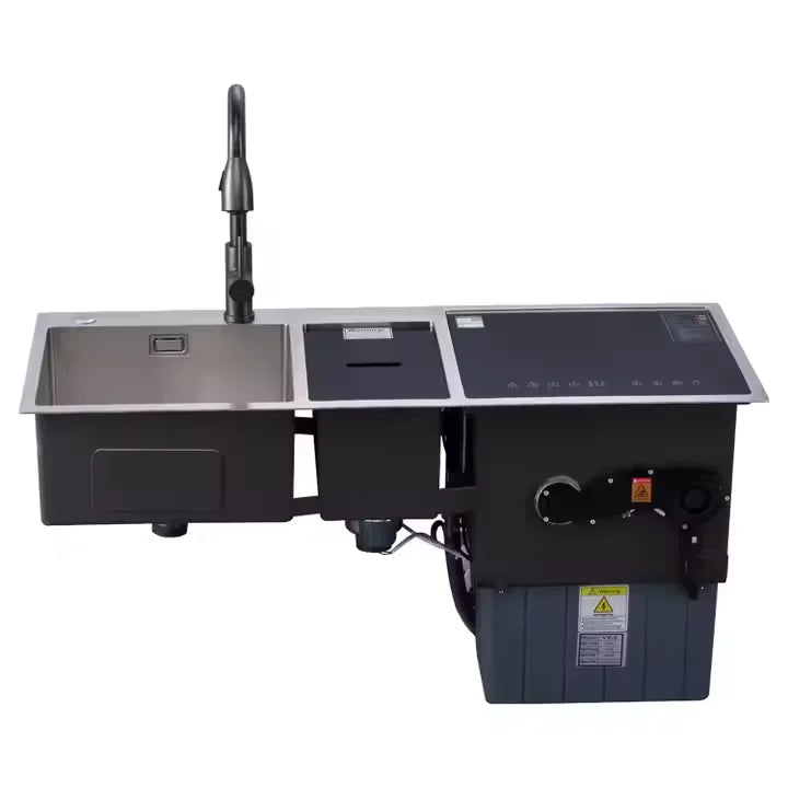 Integrated Sink Dishwasher Complete Set Of Fully Automatic Kitchen Appliances Includes Single Bowl Ultrasonic Dishwasher Sink Fa