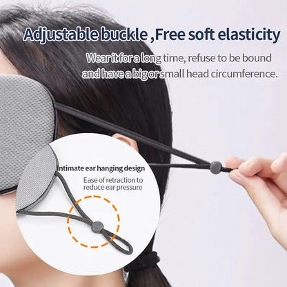 Eye Mask Ice Silk Warm And Cool Dual Use Sleeping Mask Adjustable Travel Light Blocking Breathable Eye Cover Blindfold Eye Patch