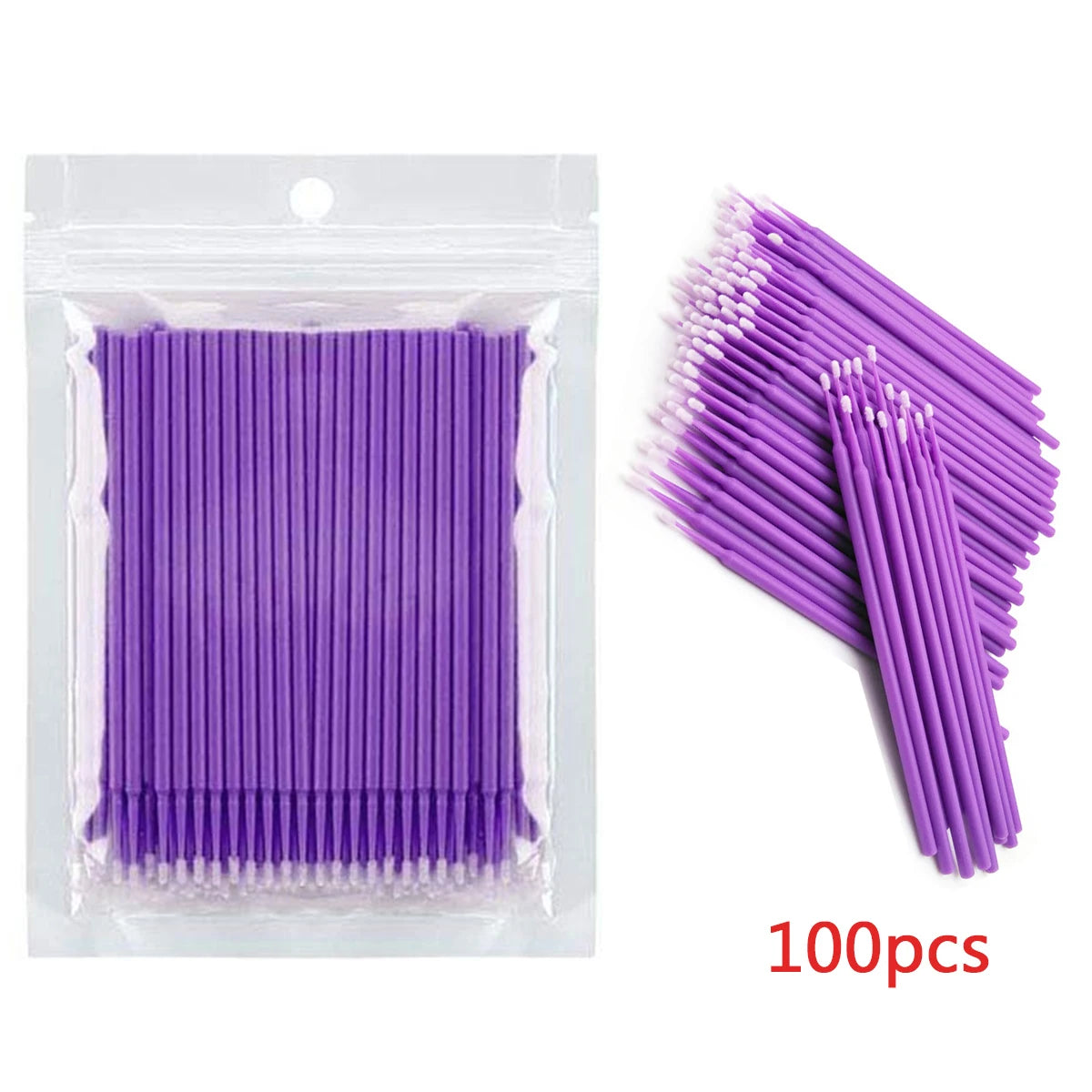 YSDO Nano Cotton Swab 100pcs Micro Eyelash Brushes Individual Lash Removing Swab Makeup Brush beauty care Tool Cosmetics
