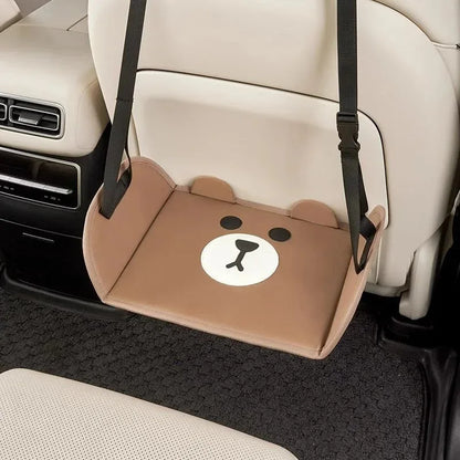 Car Travel Rest Foot Mat Portable Car Rear Seat Hanging Hammock Office Footrest Suspension Adjustment Car Interior Design Access