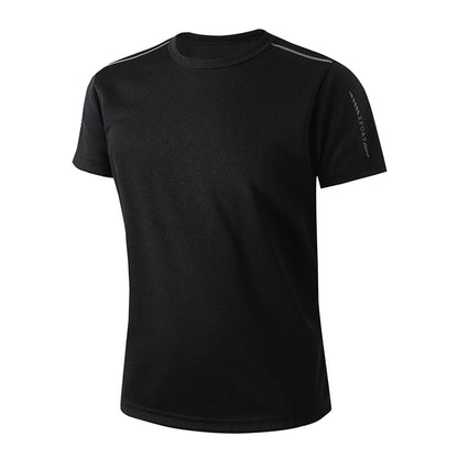 5/1 Piece Summer Boys And Teenagers Quick Drying Sports Short Sleeved T-shirt 130-175 Big Size Brother's Loose Casual Basic Top