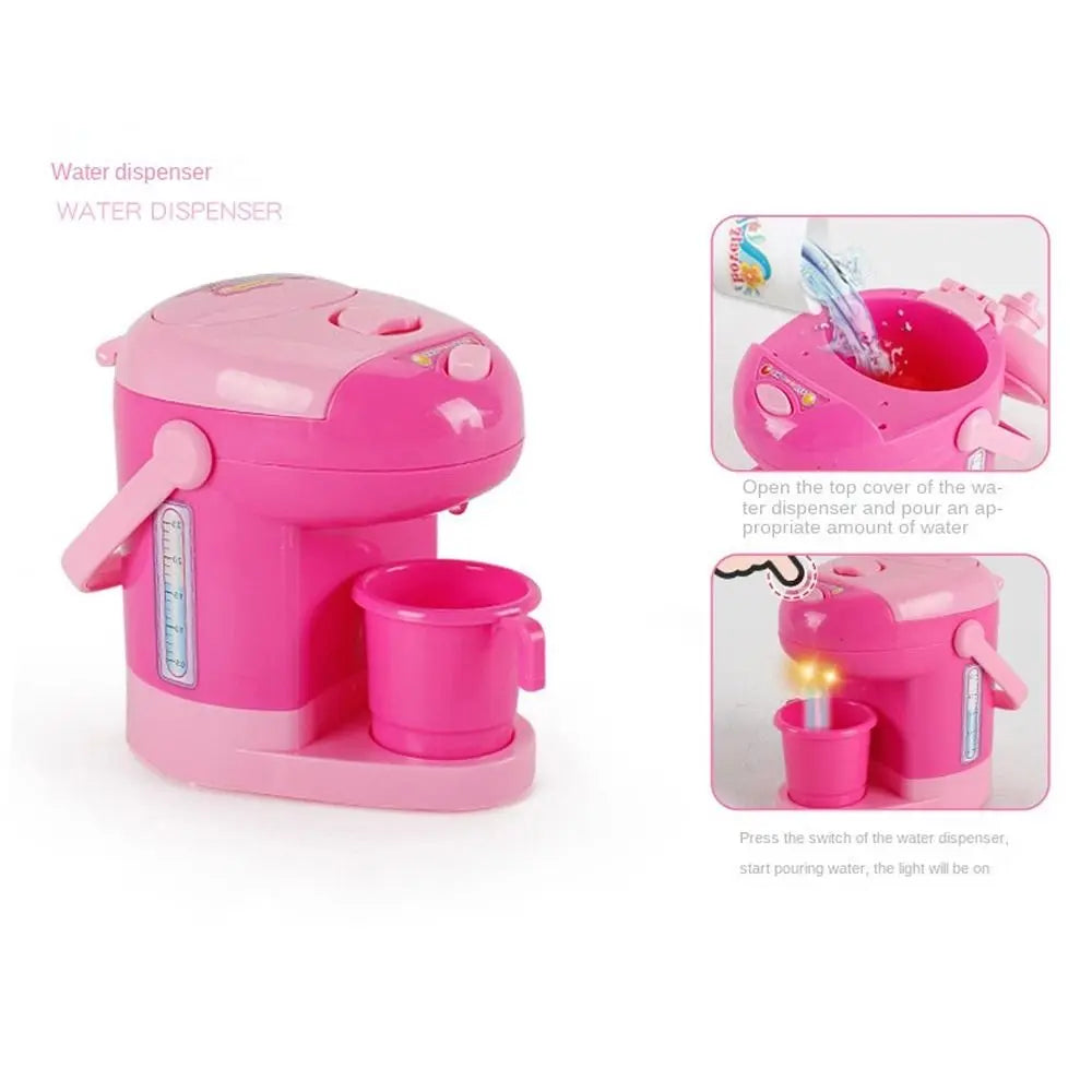 Coffee Machine Household Appliances Toys Toaster Blender Vacuum Cleaner Pretend Play Set Cooking Sweeper Kitchen Toys Boy Girl