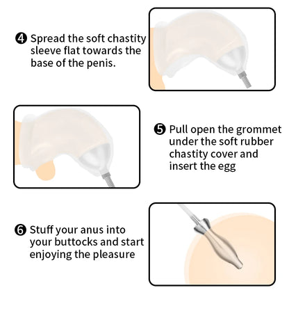 Sexual slavery Irritatio Anal Plug Chastity Cage 2 in1 Stimulate ButtPlug and Penile sheath Glans Masturbacion Sexy Toys for Men