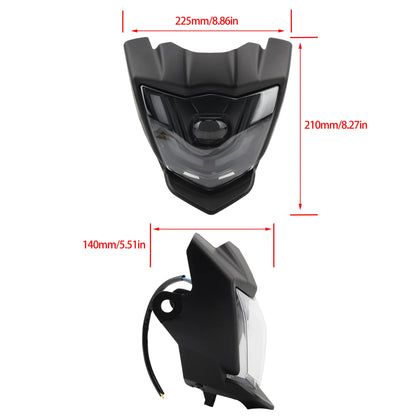 Motorcycle LED Headlight For YAMAHA XTZ 150 Dirt Bike Headlamp Fairing Enduro Dirt Bike Led Spotlights Modification Accessories