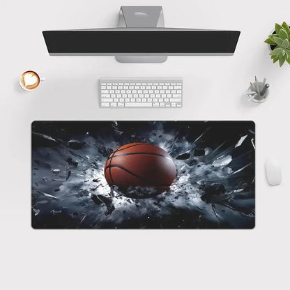 Basketball pattern Mouse Pad  Computer Office Game Table Mats XXL Rubber Anti-slip Gaming Keyboard Long Desk Pads playmat