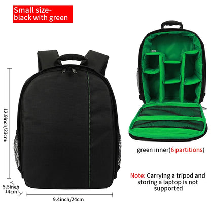 SLR digital camera backpack outdoor large capacity SLR camera bag 15.6-inch laptop backpack can accommodate SLR cameras and mult
