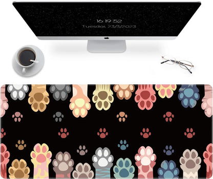 XXL Mouse Pad Sea Wave Gaming Mouse Pad Waterproof Mousepad Extended Large Mouse Mat Desk Pad Laptop Desk Mat Office and Home