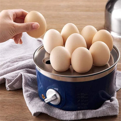 Multi-Function Stainless Steel Double-Layer Egg Cooker – Steamer, Poacher, and Breakfast Maker Egg Boiler Mini Kitchen Appliance