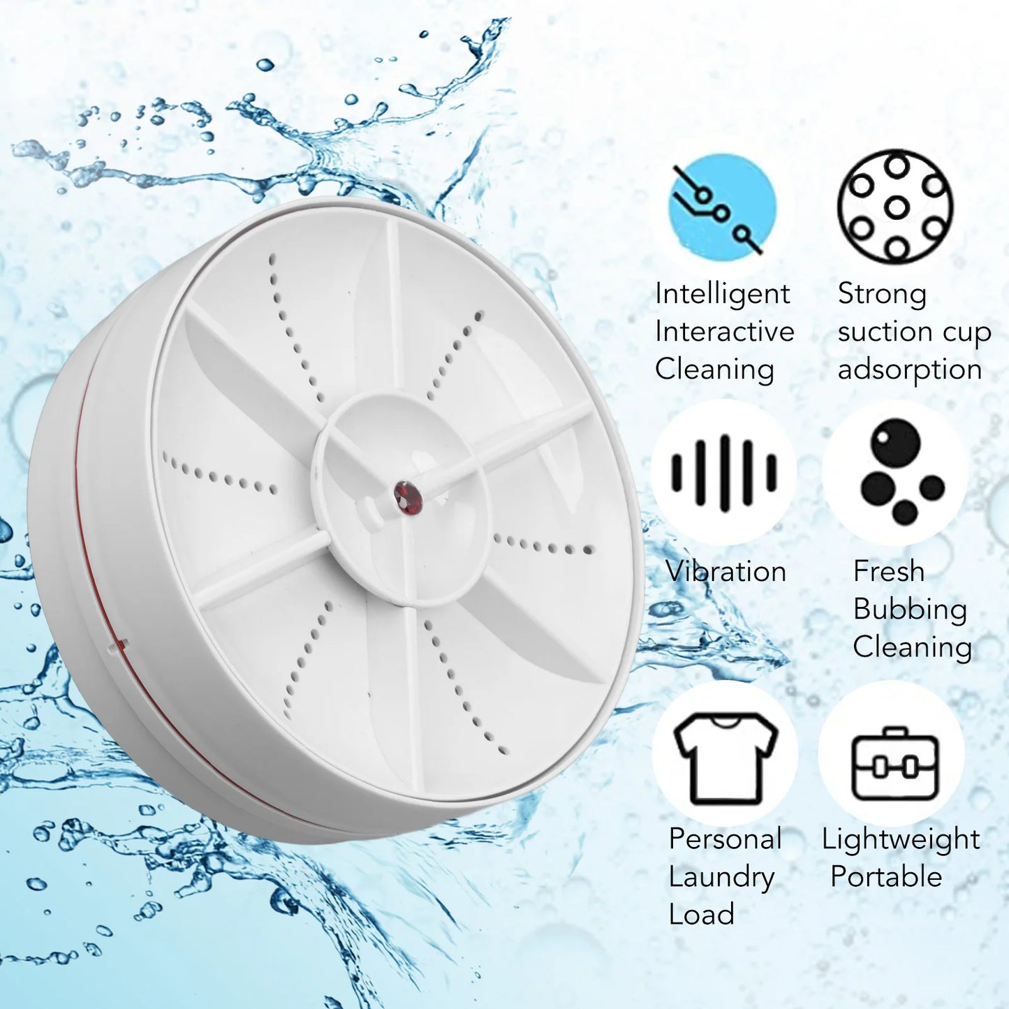 Mini Dishwasher 18W 8.5V 2A 2000mah Portable Countertop Dishwasher Multifunctional Dishwasher for Dishware Fruit Vegetable