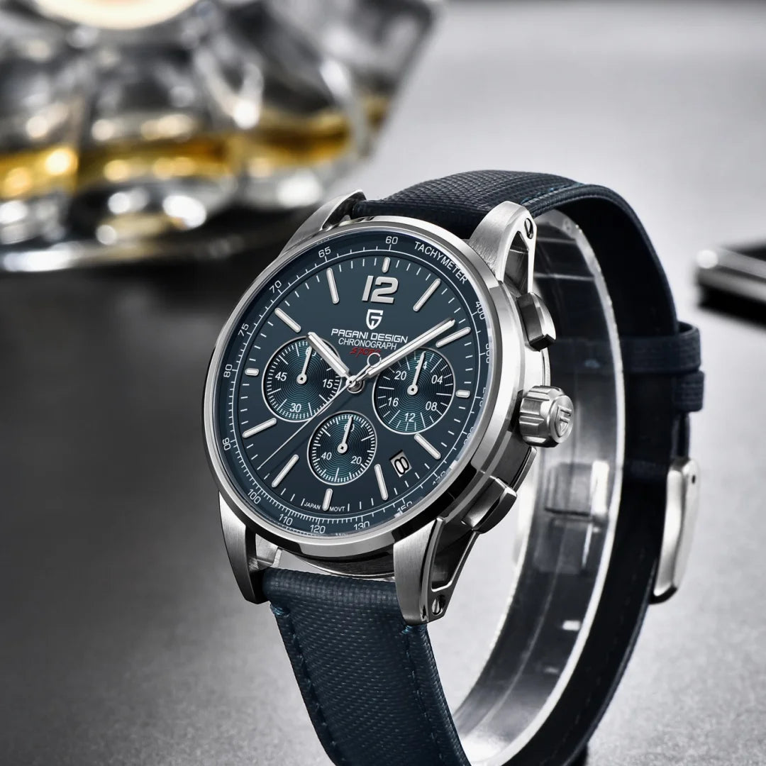 PAGANI DESIGN 2025 New Luxury Fashion Casual Men Quartz Watches VK63 100M Water Resistant Sapphire Glass Stainless Steel Watches