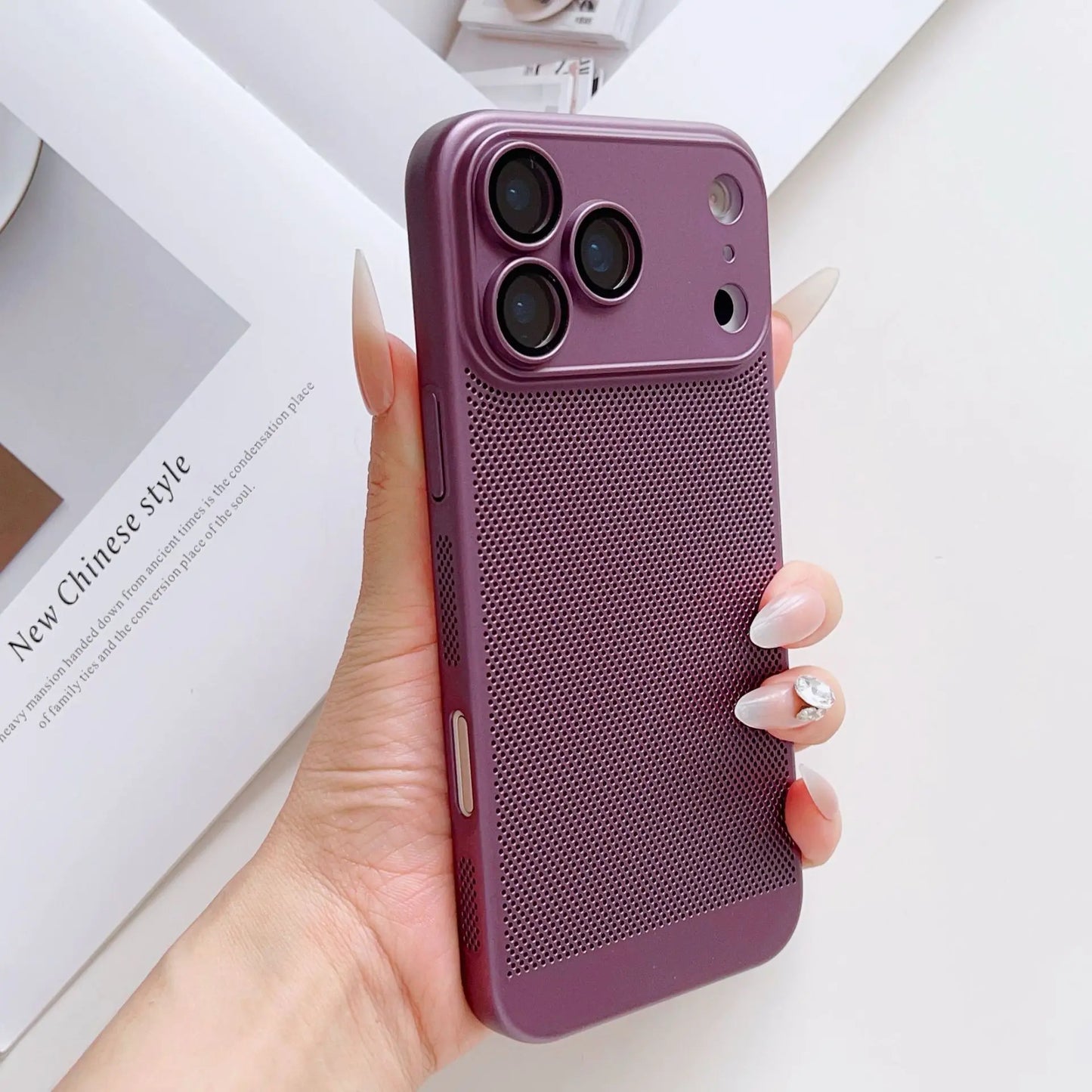 Cooling Phone Case Heat Dissipation For iPhone 17 17 Pro 17 Pro Max 17 Air Shockproof Breathable iPhone 17 Series Back Cover