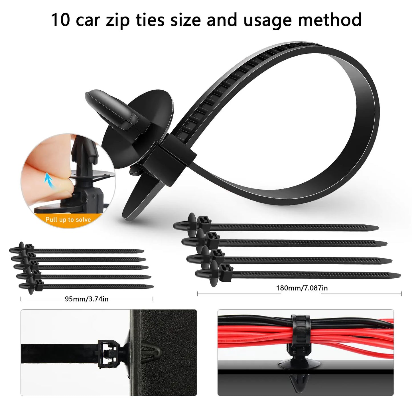 925Pcs -100Pcs Car Clips Kit Bumper Rivets Fasteners Auto Push Type Pin Retainer Trim Kit Bumper Door Trim Panel Clips Repair