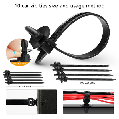 925Pcs -100Pcs Car Clips Kit Bumper Rivets Fasteners Auto Push Type Pin Retainer Trim Kit Bumper Door Trim Panel Clips Repair