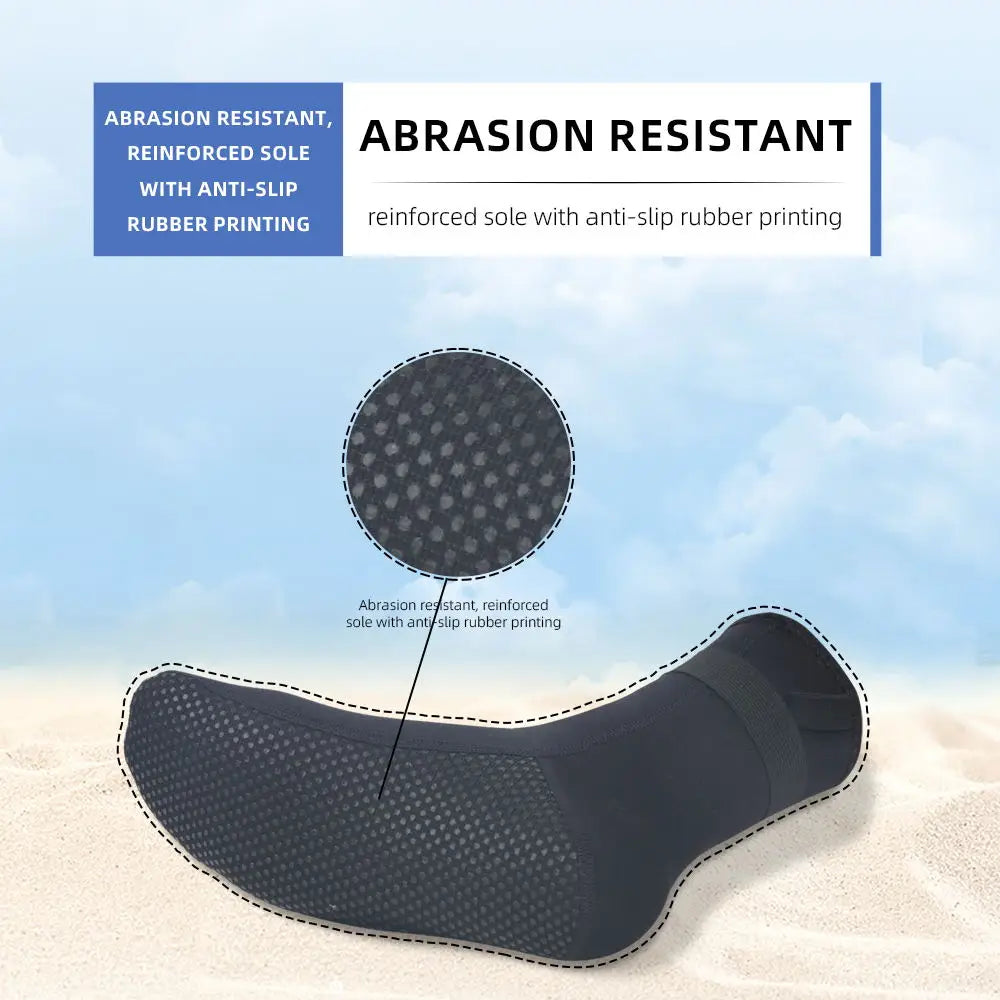 Men Women's 3MM Neoprene Diving Socks Warm Swimming Snorkeling Beach Volleyball Water Sports Boots High Cut Wetsuit Shoes