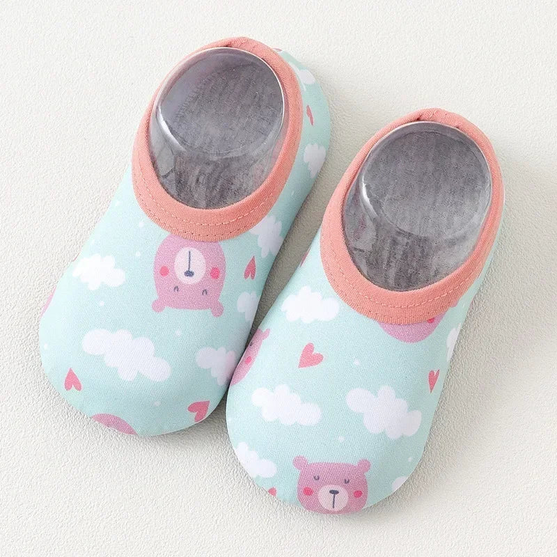 Children Swimming Surf Sports Sneakers Summer Boy Girl Non-Slip Aqua Swim Socks Baby Kids Cartoon Animal Pool Beach Water Shoes
