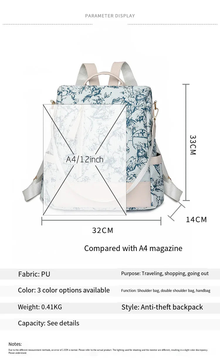 Fashionable Women's Bags, Trendy Backpacks, Large-Capacity Simple Handbags, Retro-Style Casual Bags, High-End Shoulder Crossbody Bags, Student Bags, Multi-Purpose Storage Bags