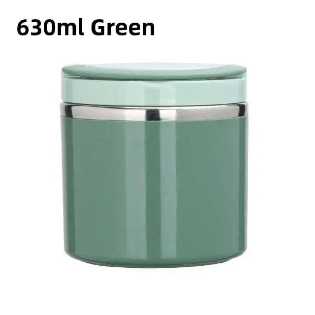 630/1000ml Food Thermal Jar Insulated Soup Cup Thermos Containers Stainless Steel Lunch Box Thermo Keep Hot for School Children