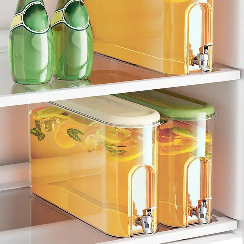 Fridge Water Dispenser 4L Water Dispenser With Spigot Beverage Dispenser for Fridge Parties and Daily Use Juice Jug for Kitchen