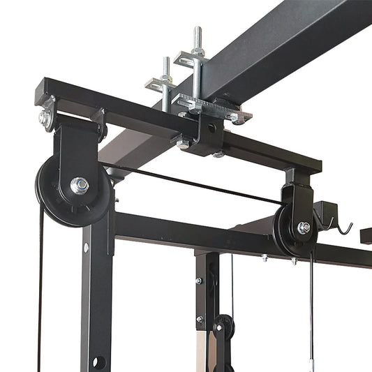 Fitness Pulley  DIY Cable Machine System For Round Metal Tube Home Pull Down Workout Accessories Gym Loading Lifting Back Pullin
