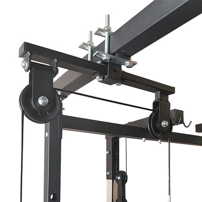 Fitness Pulley  DIY Cable Machine System For Round Metal Tube Home Pull Down Workout Accessories Gym Loading Lifting Back Pullin