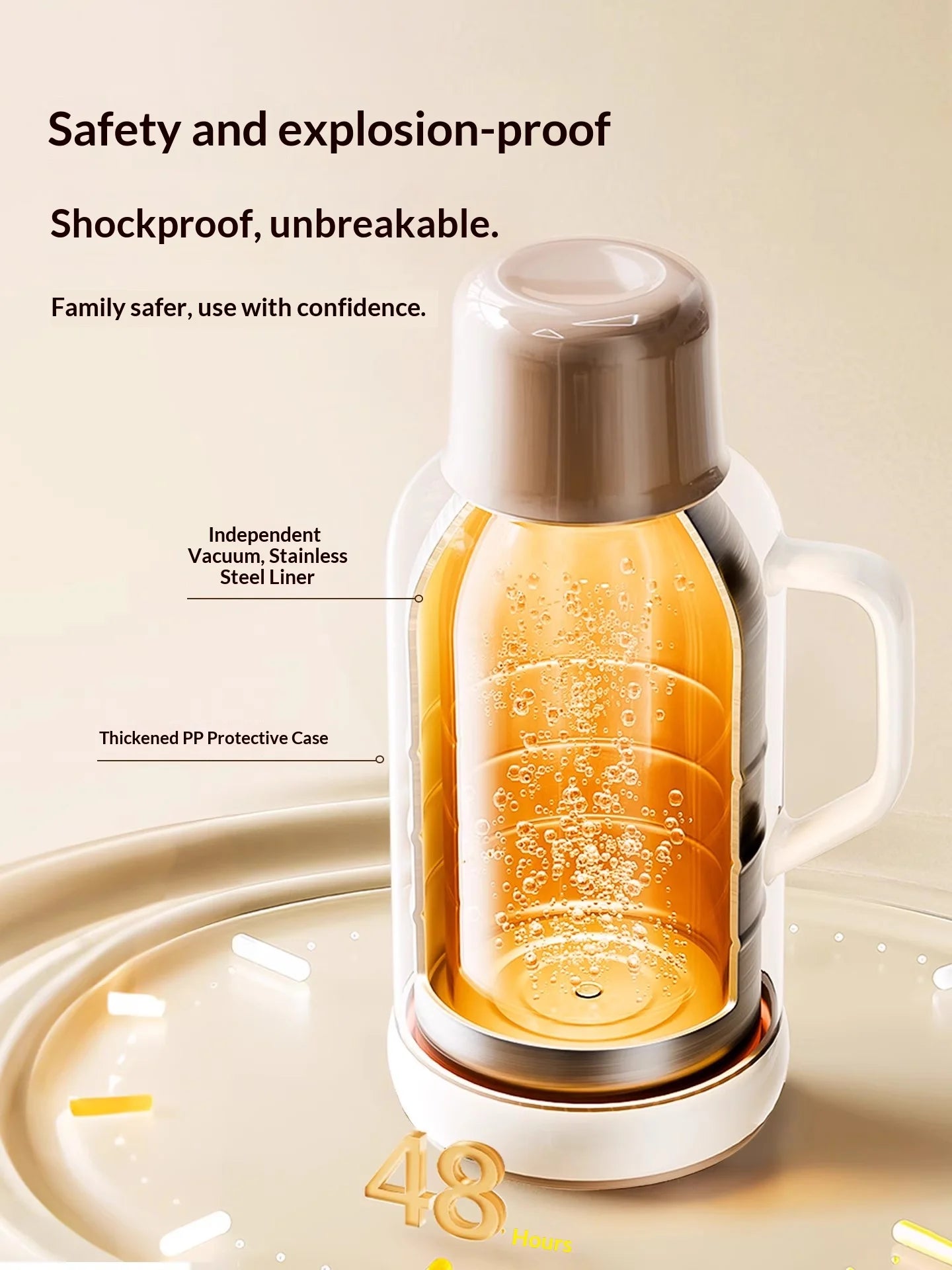 Insulated Pot Stainless Steel Large Capacity Hot Water Bottle Household 2025 New Small Warm Pot Warm Bottle