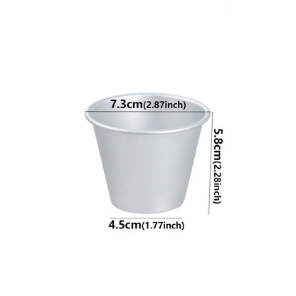 Nonstick Baking Cups Metal Aluminum Baking Form Mould Pastry Pudding Mold Decorating tool baking cups metal baking form mould