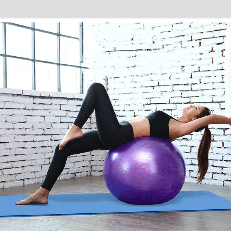 Sports Yoga Balls Pilates Fitness Ball Gym Balance Fit Ball Exercise Pilates Workout Massage Ball with Pump New