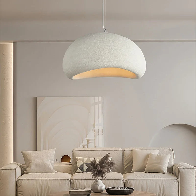 Modern Living Room LED Pendant Lamp Nordic Wabi Sabi Ceiling Chandelier Light for Dining Room Bedroom Home Decor Hanging Lamp