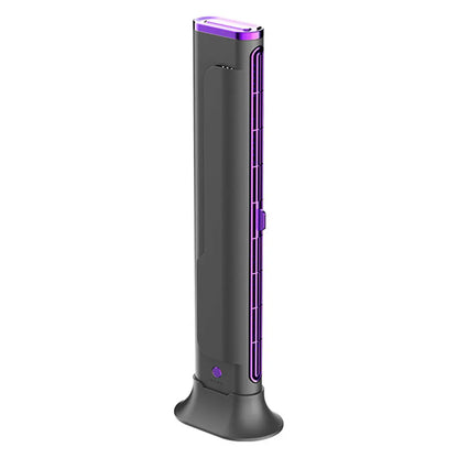 Bladeless Fan Adjustable Vents Air Condition Fan 3 Speed Quiet Desktop Cooling Fan Space-Saving Oscillating Fan for Home Bedroom