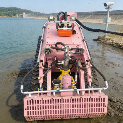 Customized Underwater Dredging Robot Fully Automatic Reusable for River Channel Septic Tank Cleaning