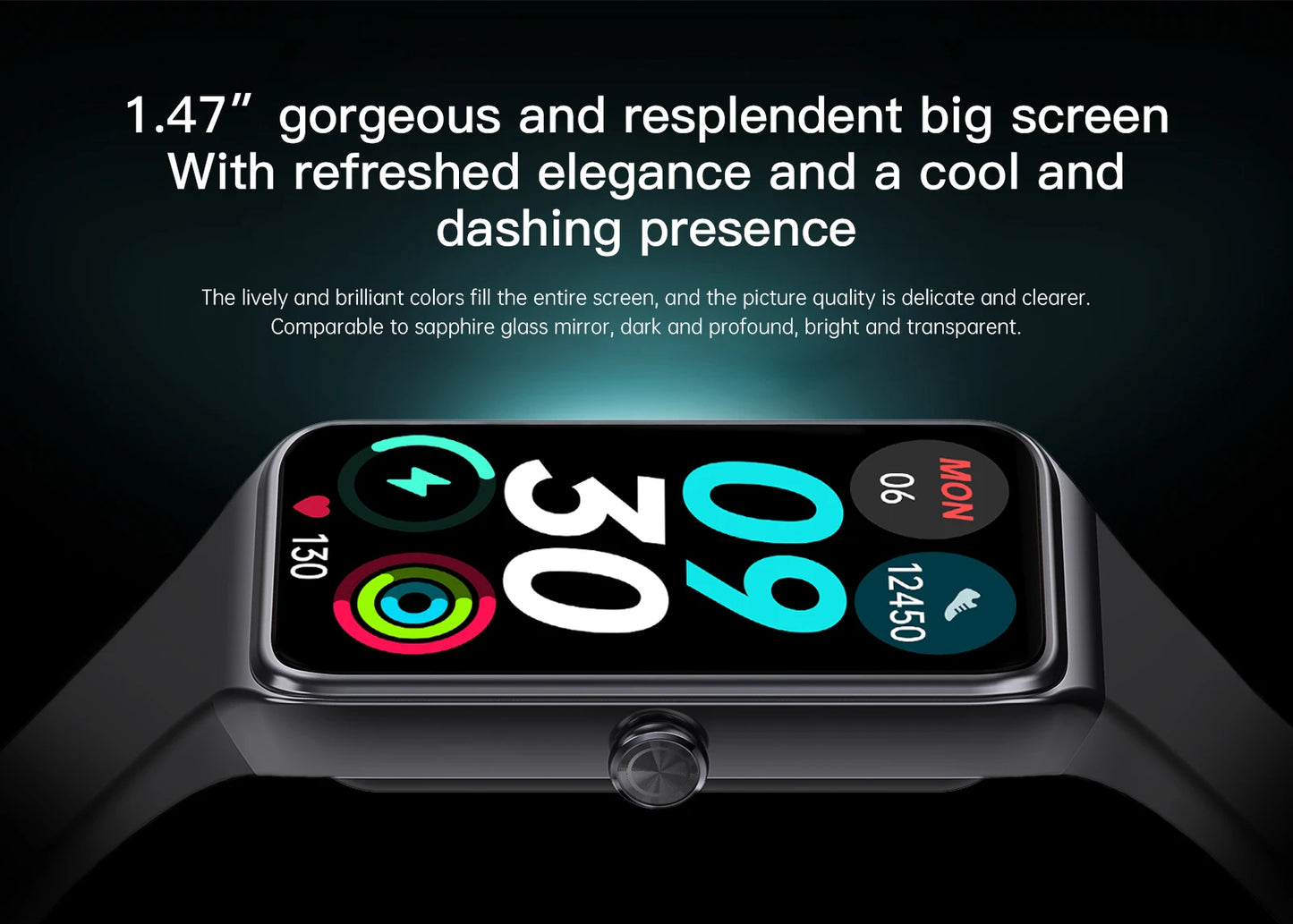 LIGE New Smart Watch Women Men 2025 Call Reminder 1.47" HD Screen Smartwatch For Android IOS Fitness Tracker Waterproof Watches