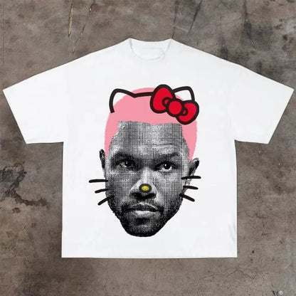 2025 Women Vintage Top Hip Hop Streetwear Tshirt Short Sleeve Casual Clothing Summer Fashion Trendy Nostalgic Retro Tee