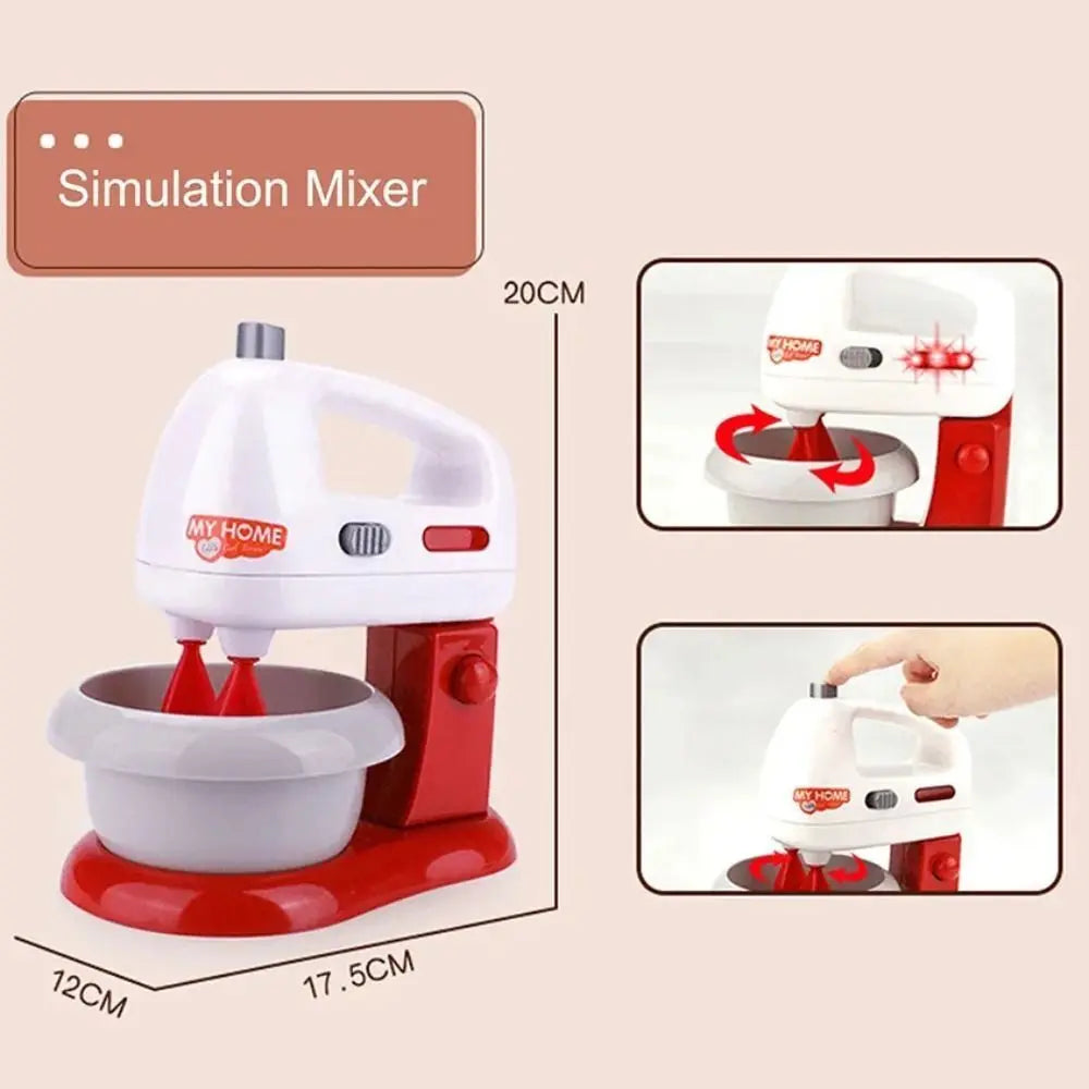 Kitchen Appliances Toys Toy Kitchen Set for Kids Play Kitchen Doll House Accessories Blender Coffee Maker Machine Mixer Toaster