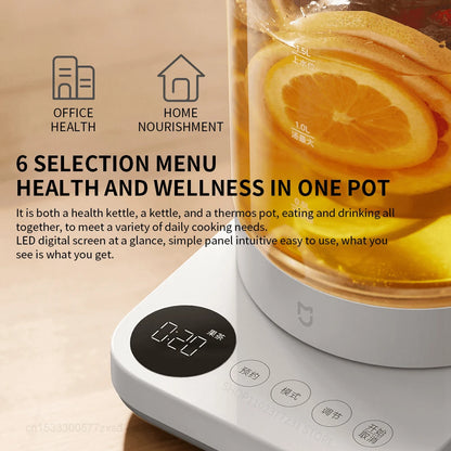 Mijia Multifunctional Health Pot Electric Kettle N1 800W 304 Stainless Steel Fast Heat for Kitchen Household Appliances