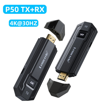 Lemorele Wireless HDMI Transmitter and Receiver 1080P Meeting Bluetooth Transmitter Audio for Laptop TV Projector Monitor Camera
