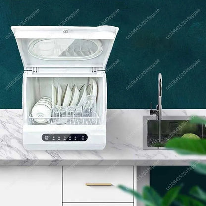 220V Installation-Free Household Automatic High Temperature Drying Bowl Poison Mini Dishwasher  Desktop