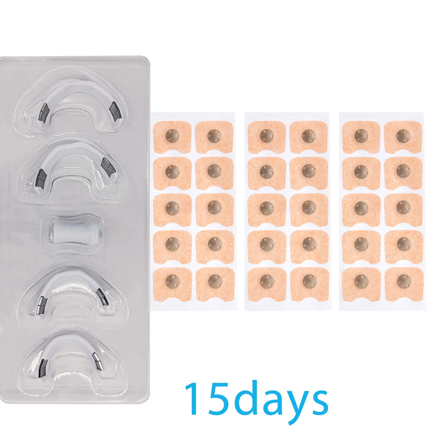 15/30Pairs Magnetic Nasal Breathing Dilators Kits Sport Nasal Dilator Boost Oxygen Intake,Breathing Refill Nose Clip