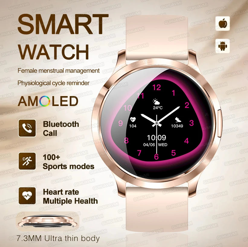 2025 New Smart Watch For Women Gift 1.32 Inch Full Touch Screen Sports Fitness Watches Bluetooth Calls Digital Smartwatch Ladies