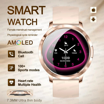 2025 New Smart Watch For Women Gift 1.32 Inch Full Touch Screen Sports Fitness Watches Bluetooth Calls Digital Smartwatch Ladies