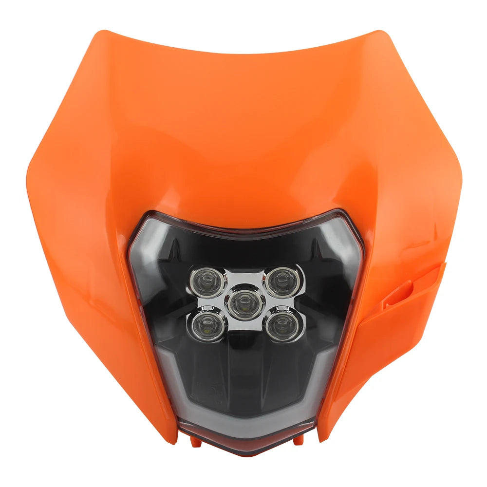 Motorcycle Headlight Plate LED Headlamp for KTM EXC EXCF SX XC 150 250 350 450 Fairing Dirt Bike Motocross Accessories Enduro