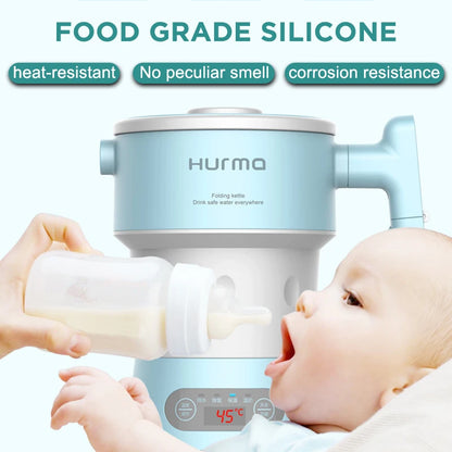 2026New mi Hurma Portable Electric Kettle Kitchen Appliances Electric Kettle Boil Water Home Travel Foldable 800ML Coffee Teapot