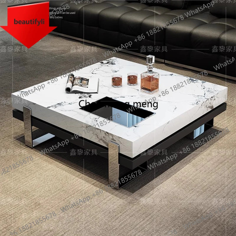A50 Luxury Designer Side Table Modern Bedroom Living Room Kitchen Organizer Moving Coffee Table Writing Couchtisch Home Furnitur