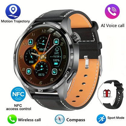 2025New Smart Watch Men Full Circle HD Screen Wireless Call Smartwatch Call Reminder GPS Sports Track Bracelet Music Clock+ Gift