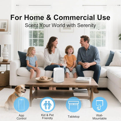 2026 Upgrade WiFi Smart Scent Air Machine for Home, Hotel, Spa, Office, 1500 Sq. 400ML Bluetooth Hotel Collection Diffuser