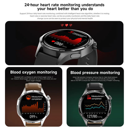 2026 New Watch 5 Pro GPS Track Smart Watch Men 360*360 AMOLED Screen NFC BT Call Waterproof Health Monitor Man Smartwatches IOS
